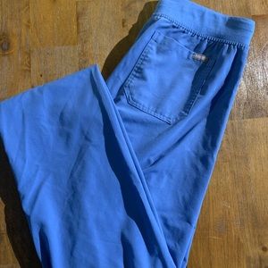 Soft, blue, women’s size small FIGS scrub pants
